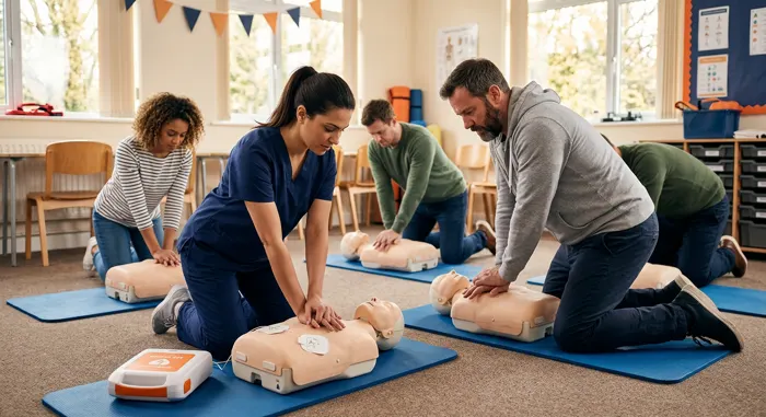 AHA BLS / CPR / First Aid / AED students in Oklahoma City
